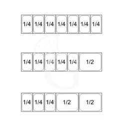 Vetrinetta Refrigerata Per Pizzeria L 1500 Mm Per 7 Bacinelle GN1/4 -Vendite GATRODOMUS vetrinetta refrigerata per pizzeria l 1500 mm per 7 bacinelle gn14 4