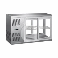 Vetrina Refrigerata Ventilata Acciaio Inox Porte Scorrevoli 110 LT +2°C/+8°C L 910 Mm X P 510 Mm X H 550 Mm